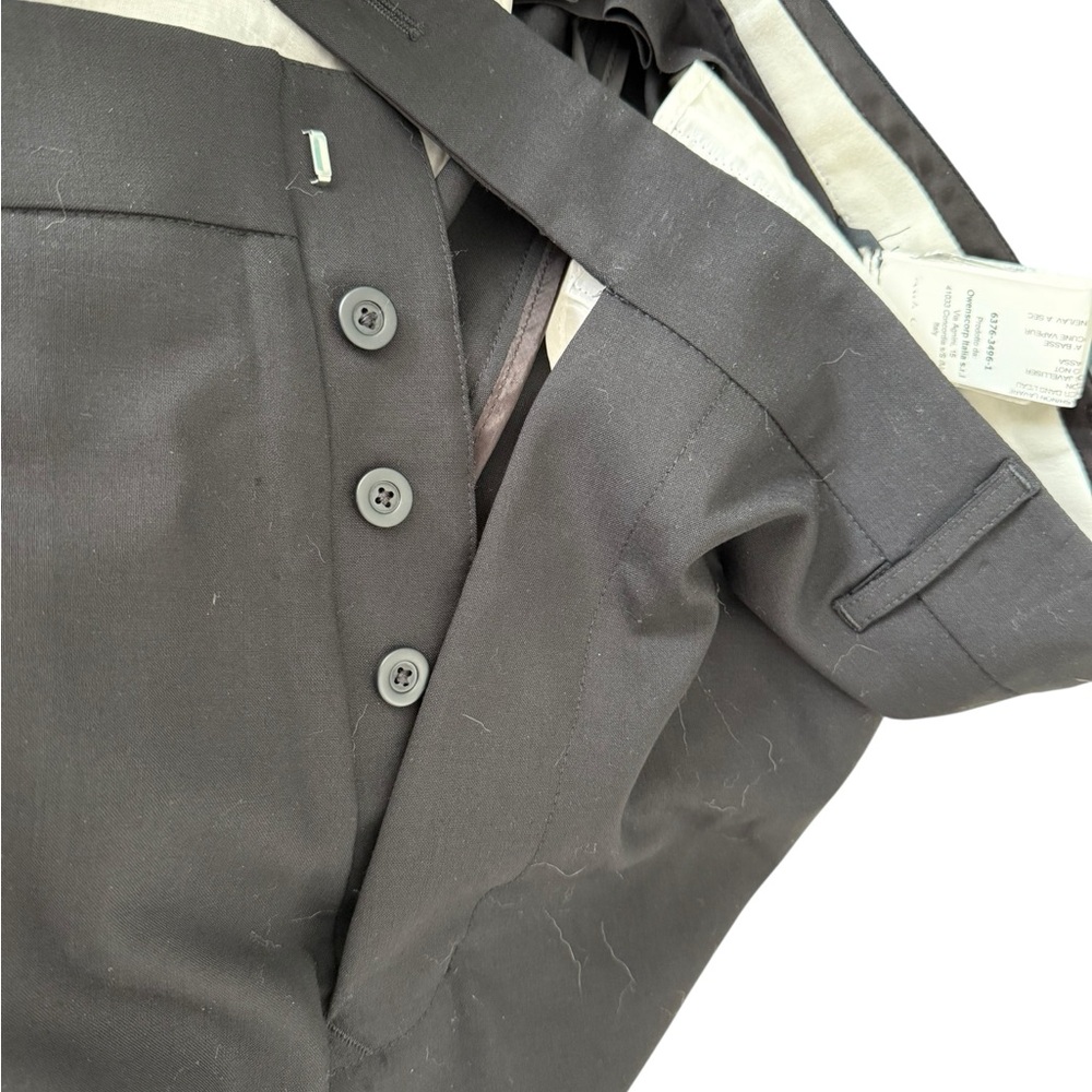 ❌SOLD❌RICK OWENS Black Virgin Wool Trousers Dress Pants  Size 38